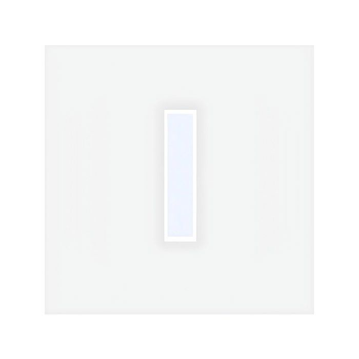 Techo de cristal de aluminio con recubrimiento en polvo, estilo taller - 30x130 cm - Blanco - BAYVIEW