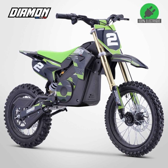 Moto Enfant Électrique 1600W / Moto cross ORION 1600W / 14/12 / Vert