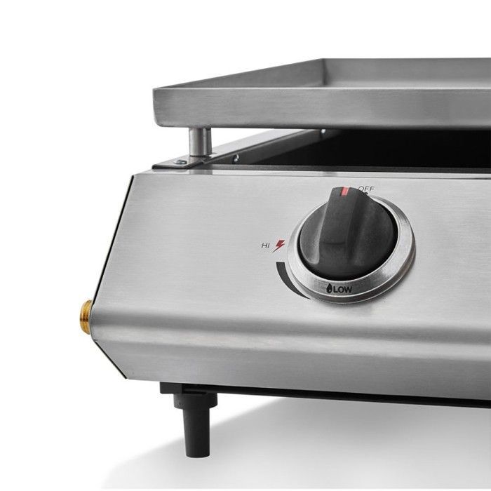 Cadix 3-Flammen-Gasgrill – Kochfeld – 62 x 37,5 cm Edelstahlplatte – Fettauffangschale – Für bis zu 8 Personen – 9,45 kW