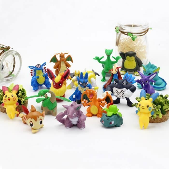 Pokémon-figuurtjes - Set van 48 - Afmeting 2-3 cm - PVC - Kindercadeau