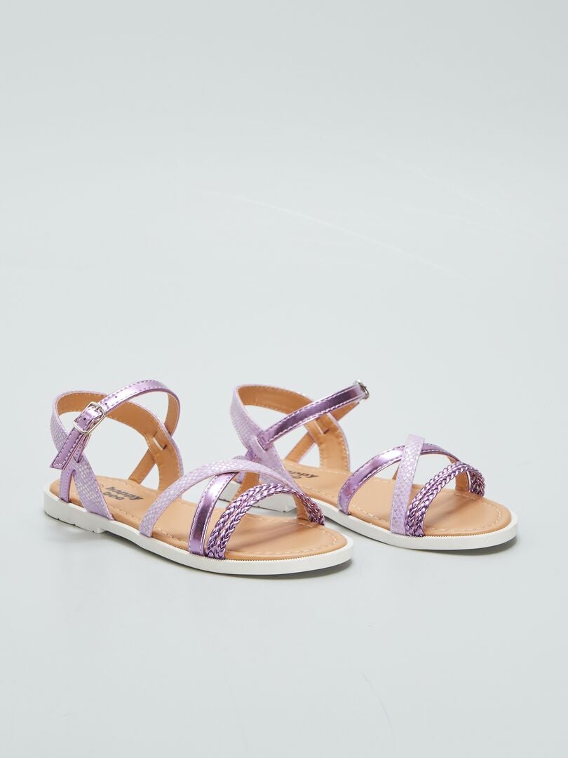 Sandalias con tiras - - ROSA