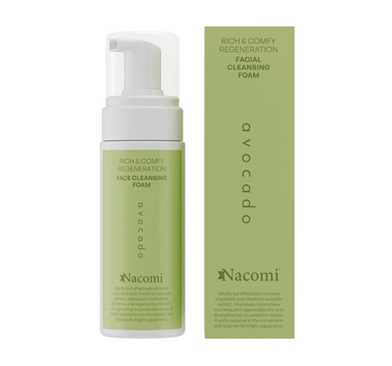 Nacomi Avocado oczyszczająca pianka do twarzy 150 ml