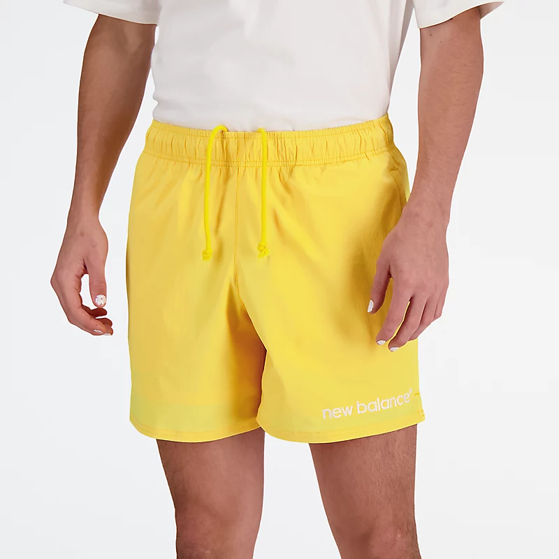 Archive Herren-Shorts aus Stretchmaterial – Echtgelb