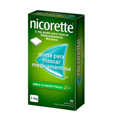 Nicorette Nicorette 30 gumových bonbónů Nikotin 2 mg Máta 30 gumových bonbónů 30 gumových bonbónů