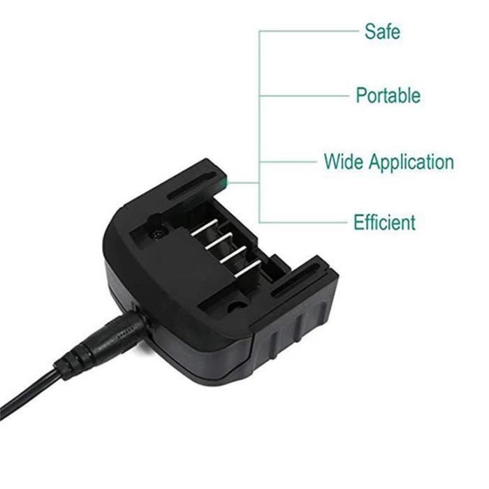 Cargador de baterías Black & Decker LCS1620 - Iones de litio - 14,4-20 V - Con cable - Negro
