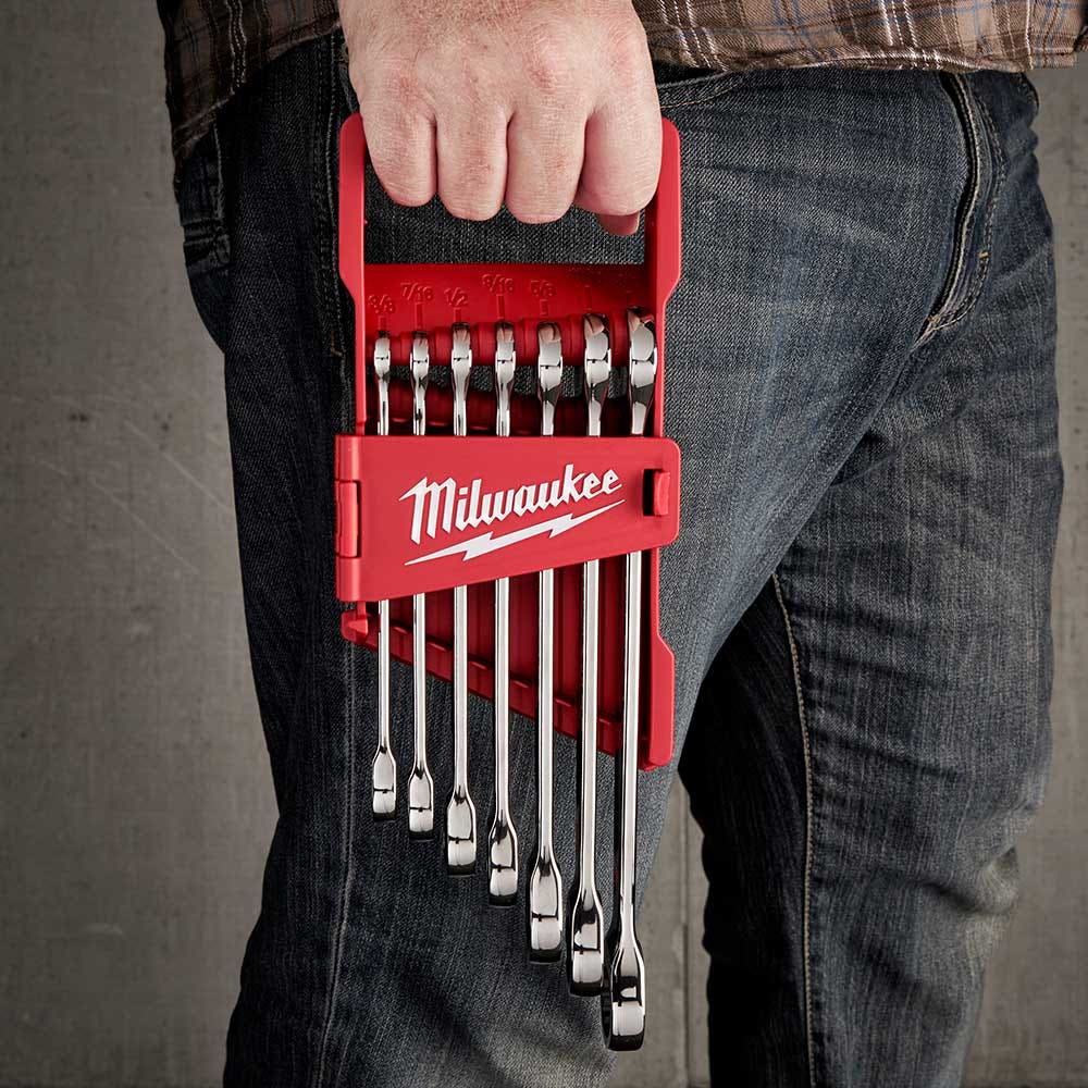 MILWAUKEE Imperial skrallekombinasjonsnøkkelsett 7 deler 48229406