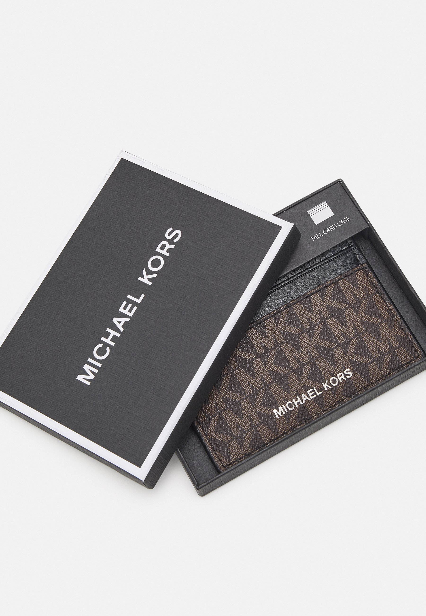MICHEAL KORS TALL CARD CASE UNISEX - Lommebok - brown