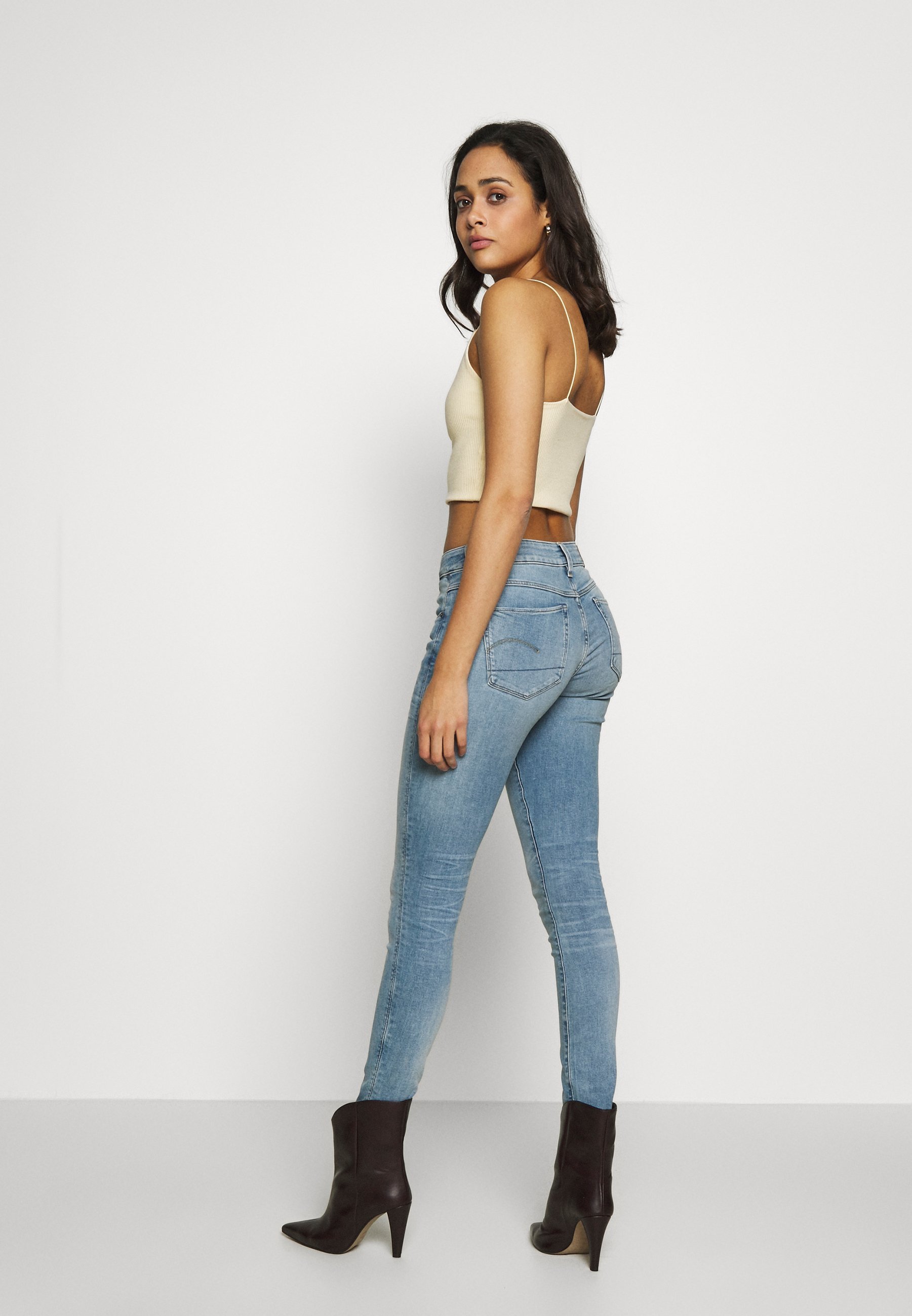 G-STAR 3301 MID SKINNY - Jeans skinny fit - denim azzurro