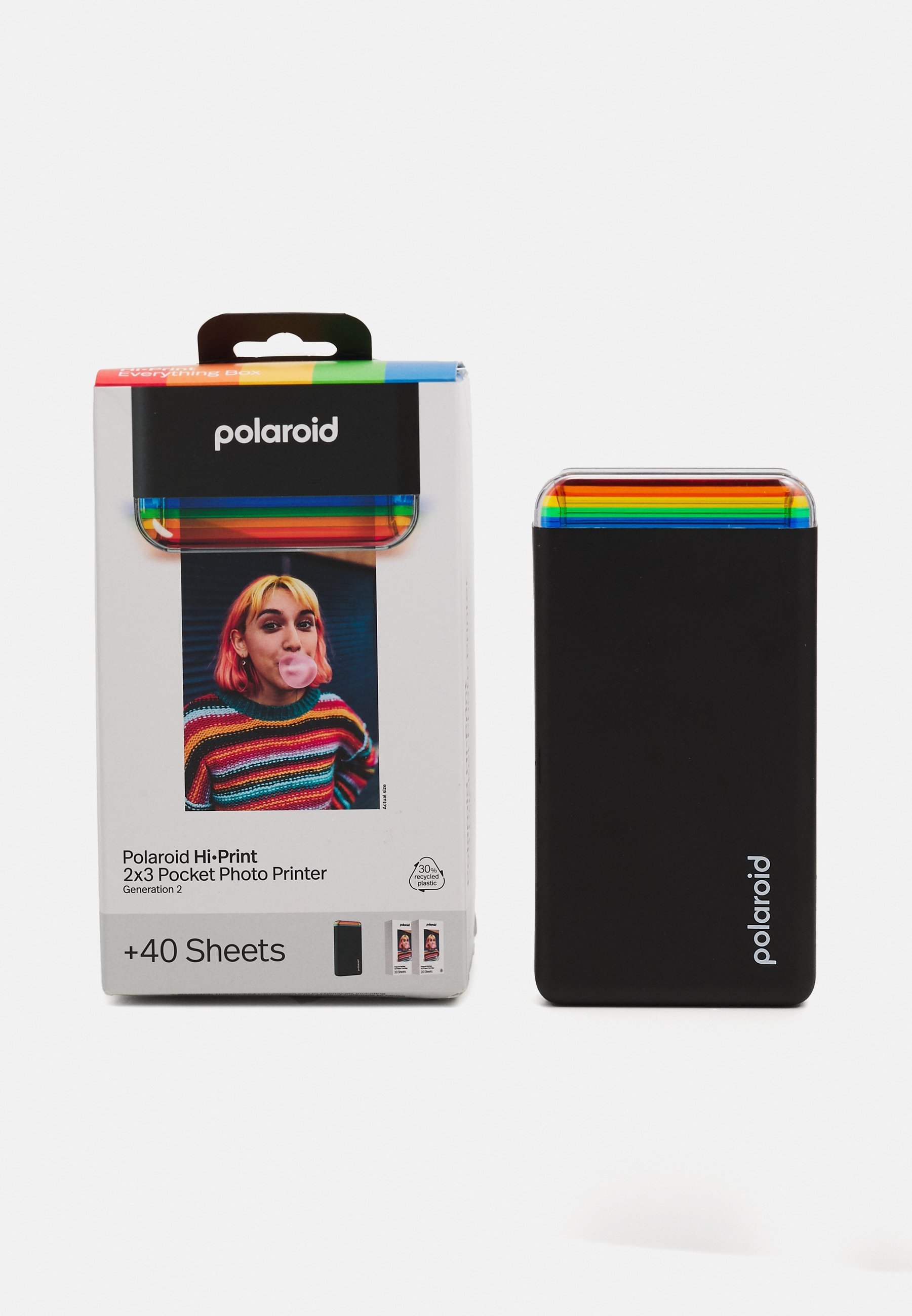 Polaroid EVERYTHING BOX HI·PRINT Imprimante photo de poche 2×3 unisexe - Film pour appareil photo - noir