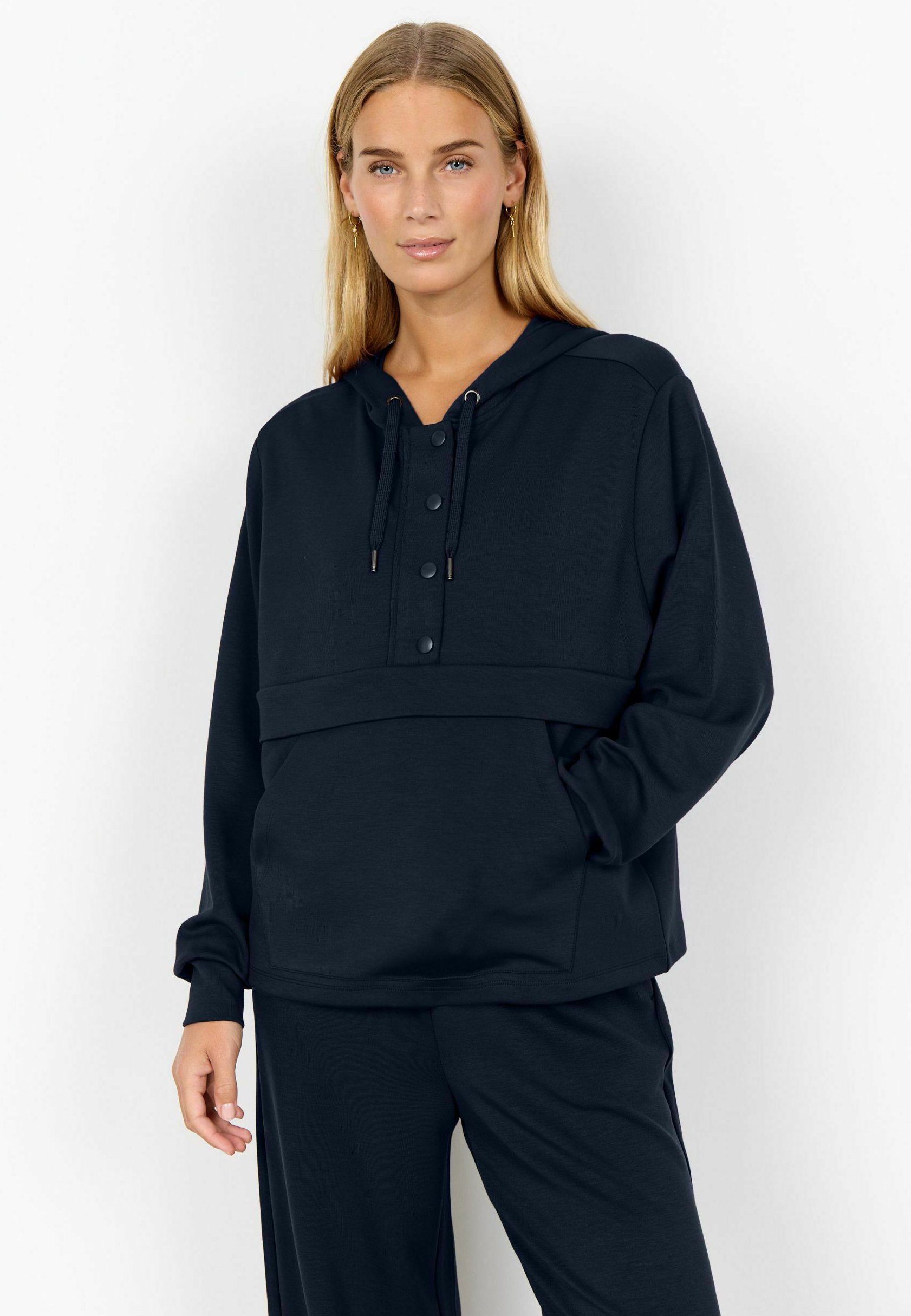 Soyaconcept BANU - Bluza z kapturem - granatowa