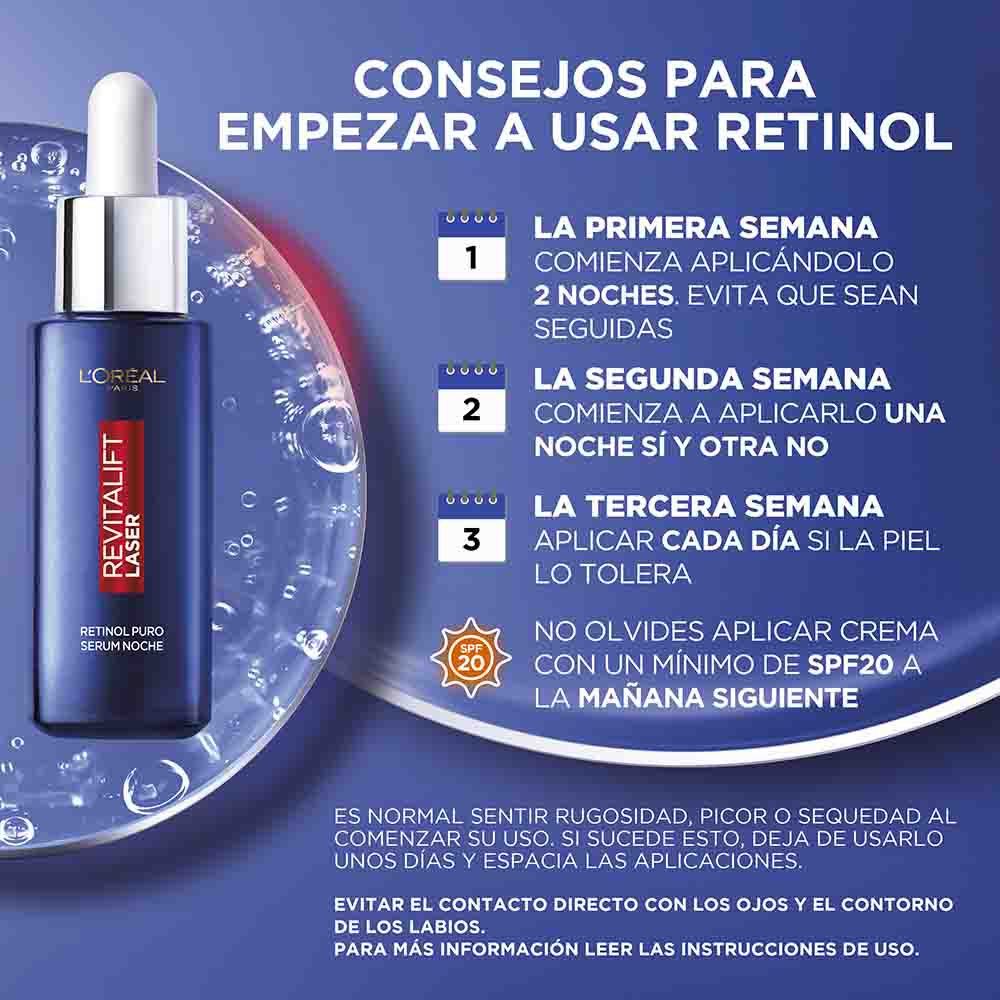 Revitalift Laser Pure Retinol noćni serum za duboke bore Kreme protiv bora i starenja
