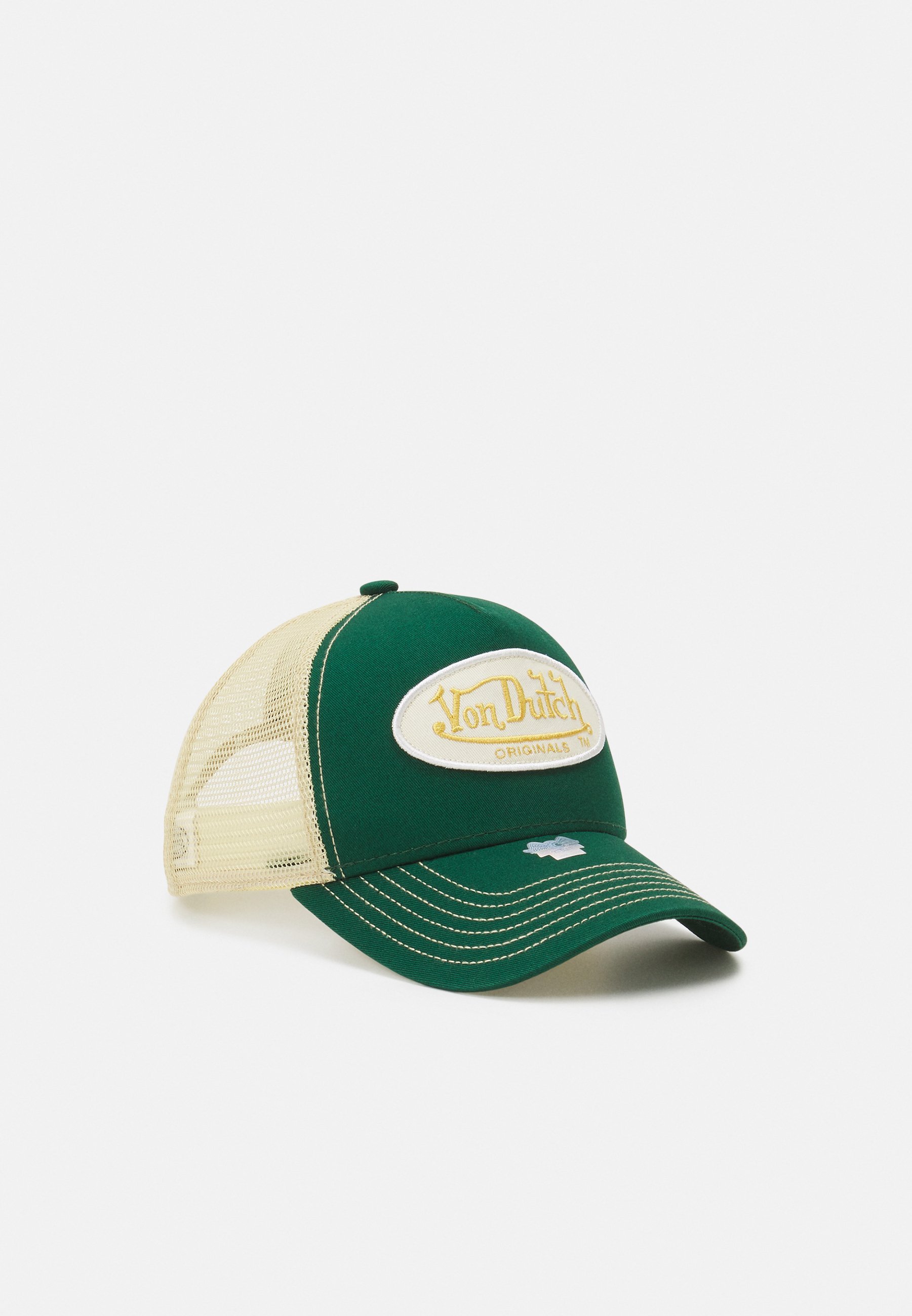 Casquette unisexe Von Dutch TRUCKER BOSTON - verte/beige