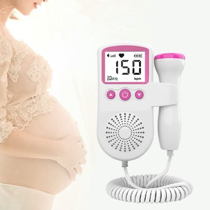 Baby prenatal sonar Doppler female fetal monitor heart rate detector fetal Doppler home sonar stethoscope pink