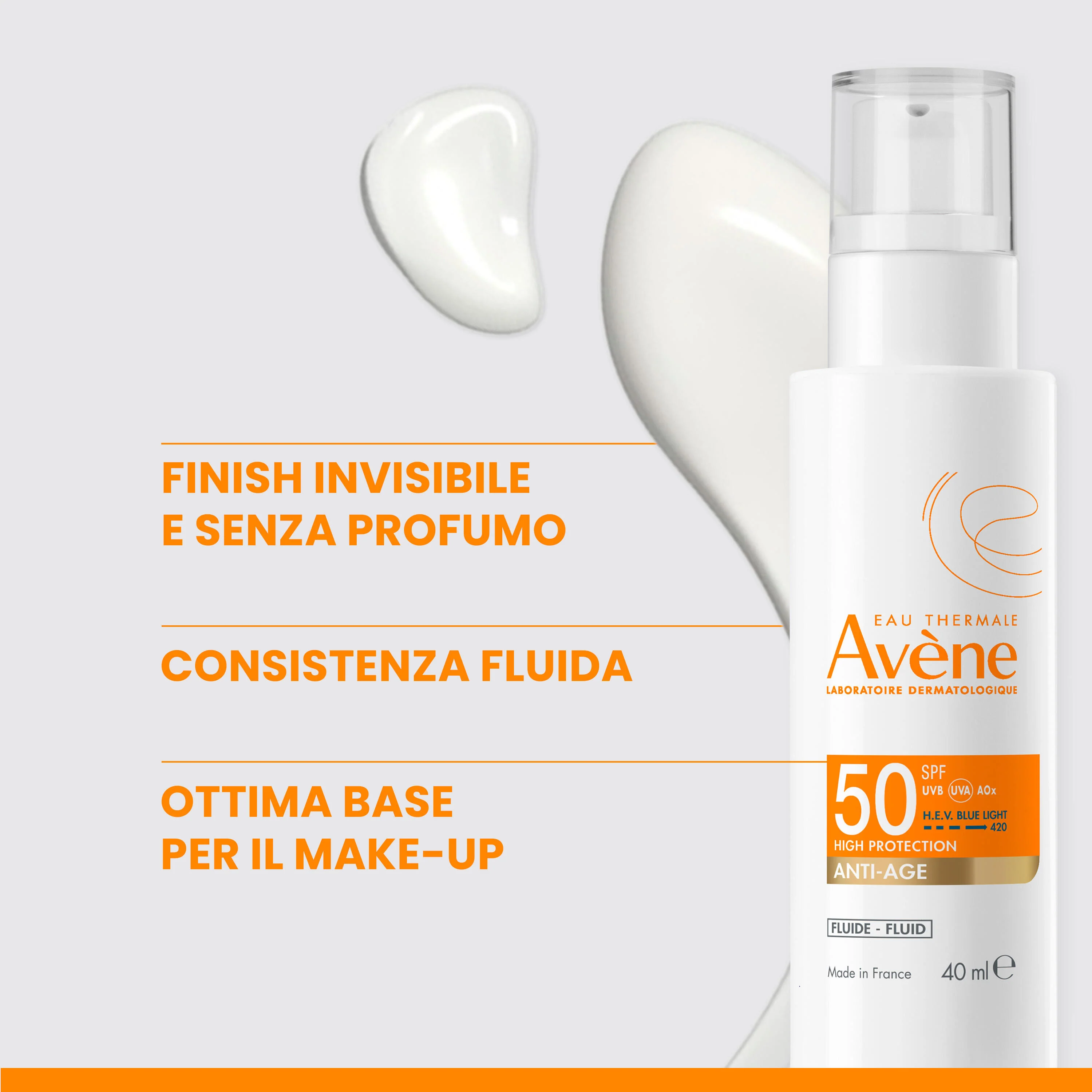 Suncare Fluido Anti-Età SPF50 - Solare viso alta prot.