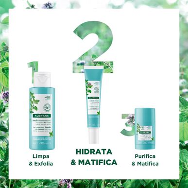 Klorane Mint Purity Cream Økologisk Mintkrem Gir matt hud 40 ml 40 ml