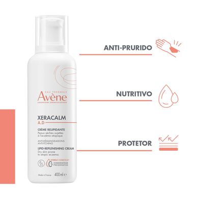 Avène Xeracalm AD Relipidační krém Relipidační krém Svědivá atopická suchá pokožka 400 ml 400 ml