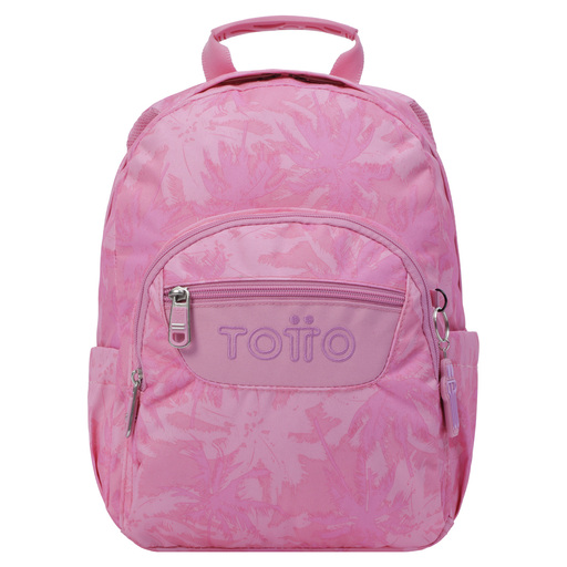  Mochila Escolar Totto Palmeras Rosas Tempera