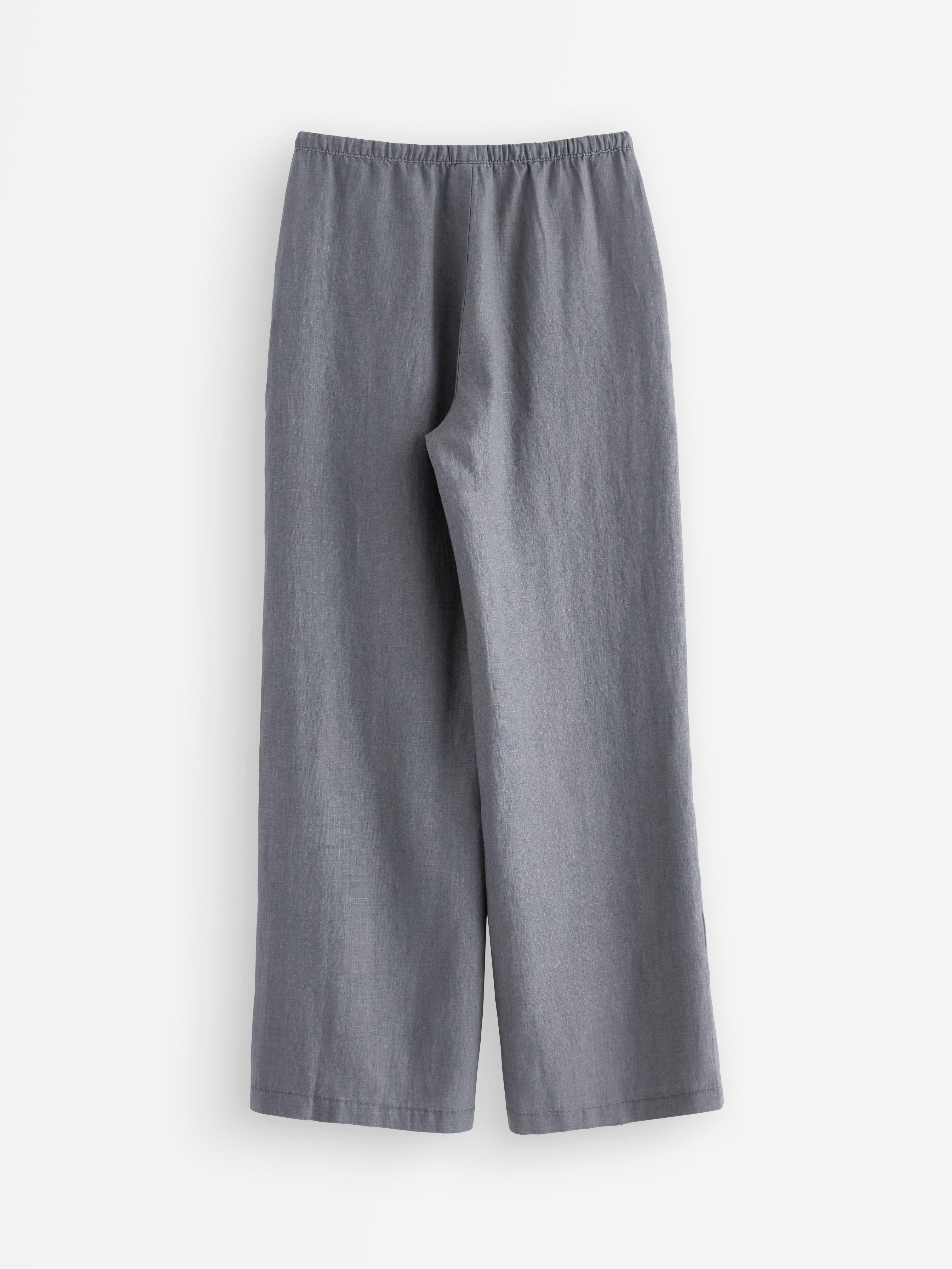 Vida byxor i linne grey