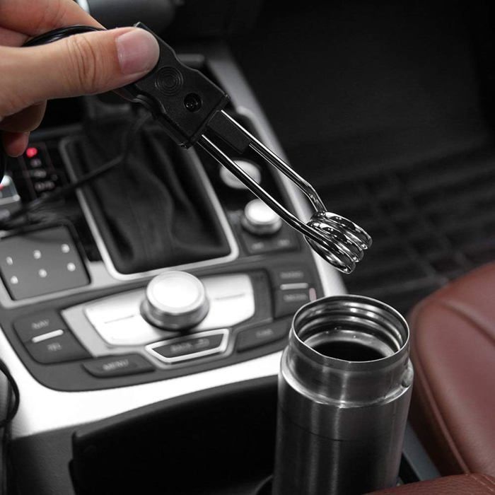 Calentador de agua portátil para coche, hervidor eléctrico de 12V/24V