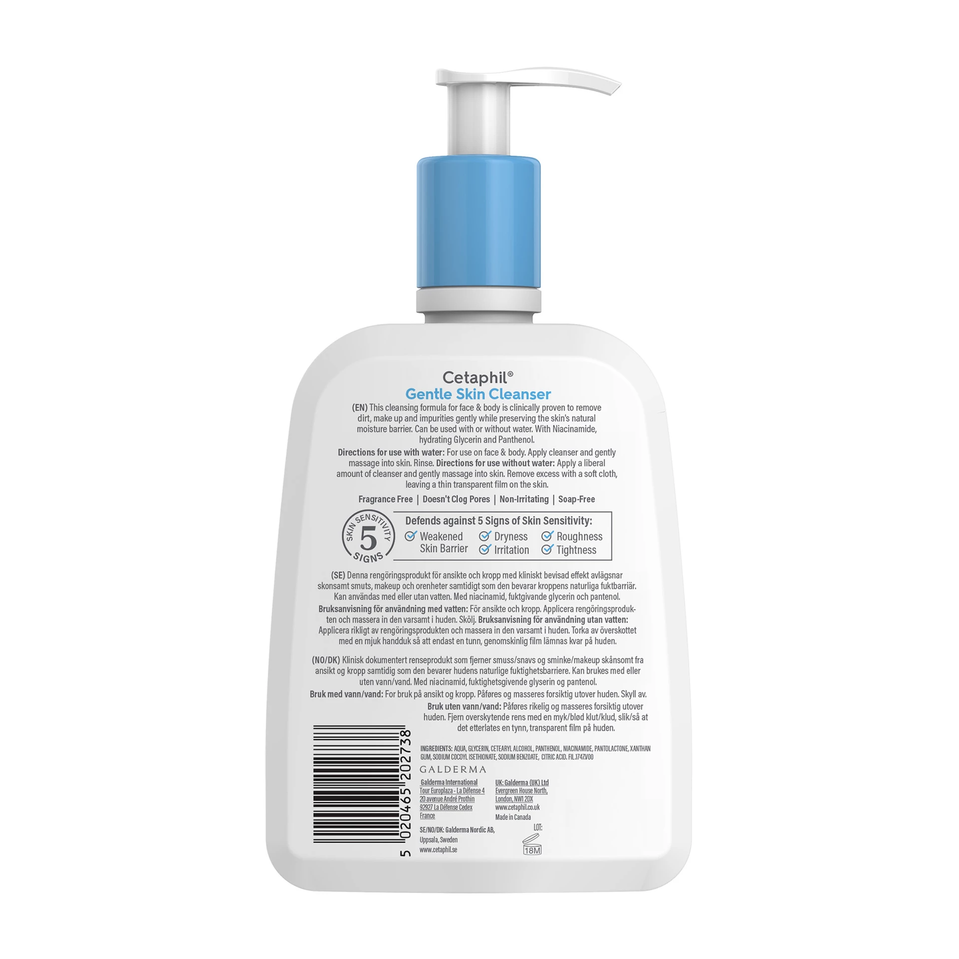 Gyengéd bőrtisztító 473 ml - Cetaphil
