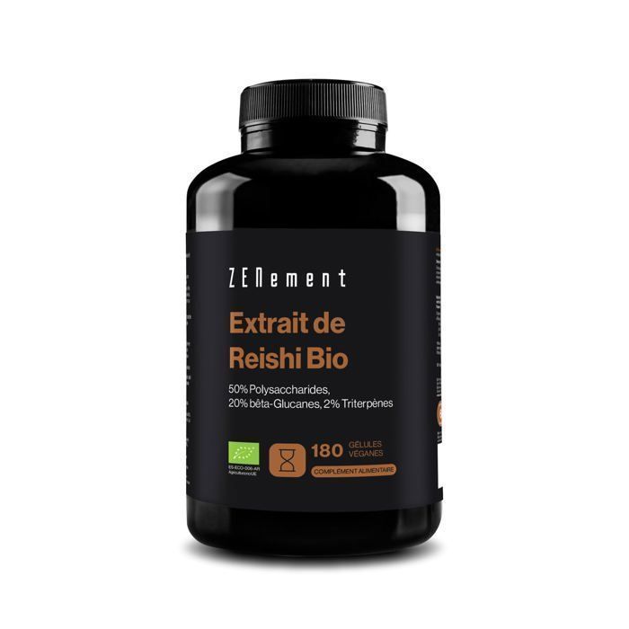 Extrato de Reishi Orgânico - 180 Cápsulas