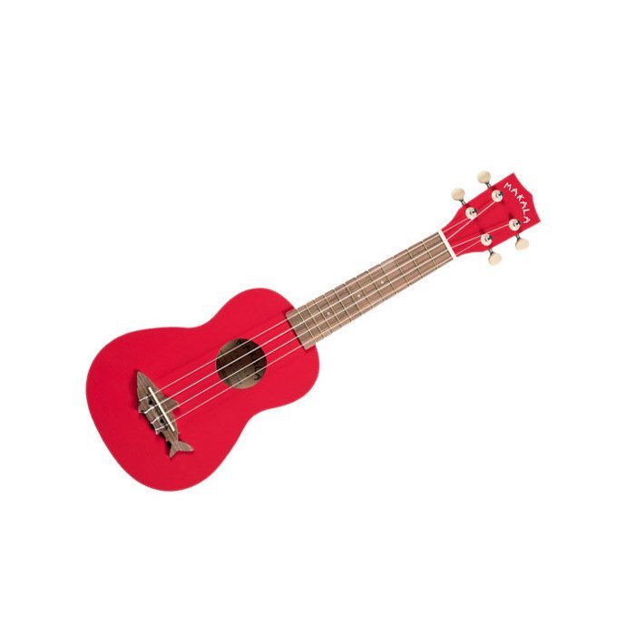 Ukulele Kala Sharks Soprano Vermelho