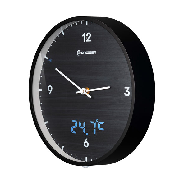 MyTime LEDsec väggklocka, svart