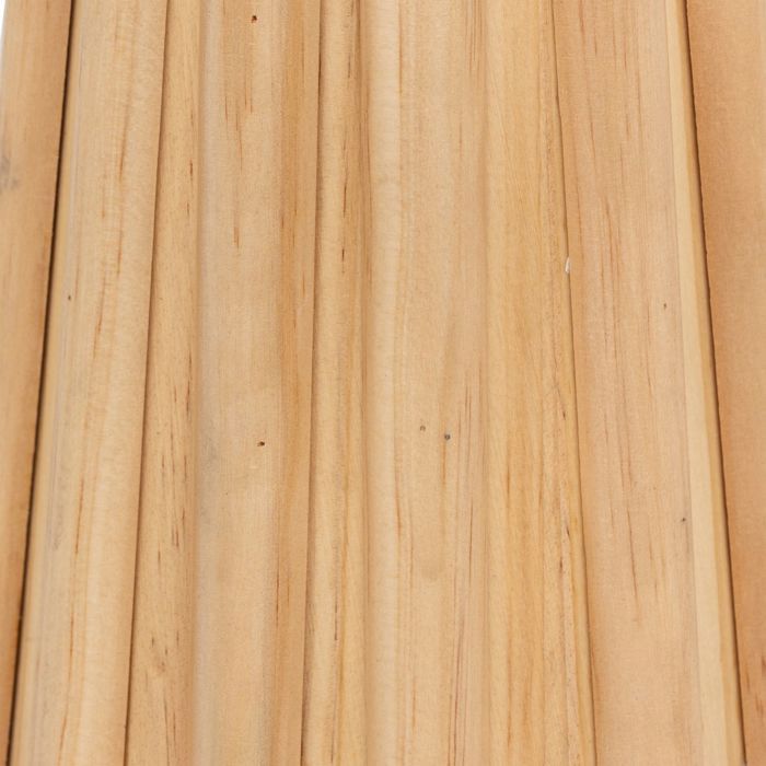 Atmosphera - Lampe à poser en bois ADON - H. 53 cm - Beige