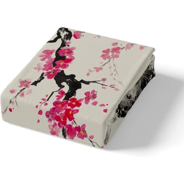 Juego de ropa de cama infantil con estampado de montaña, 140x200cm. Juego de funda nórdica vintage con pintura clásica de montaña.