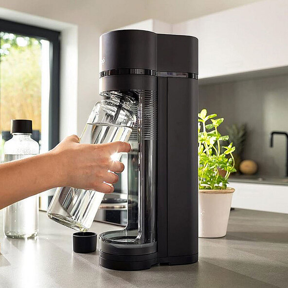 Logan bruiswatermaker, inclusief CO2-cilinder, 3-delige set.