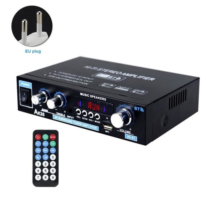 Amplificador digital Bluetooth 5.0 AK35 Mini, estéreo HiFi doméstico de doble canal con sonido envolvente.