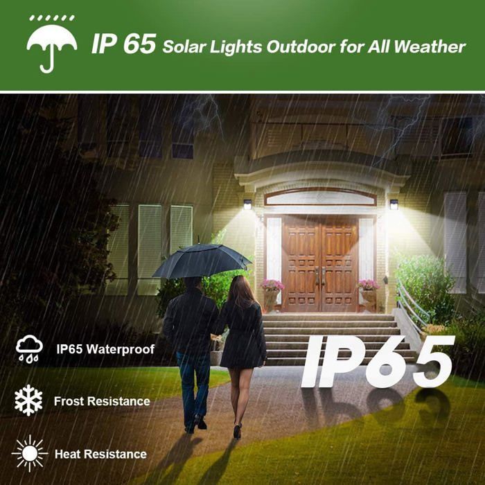 Lampe Solaire Extérieur, [ 6 Pack 150 LED - 1000 lumens] Lumière Etanche éclairage Solaire avec Détecteur de Mouvement
