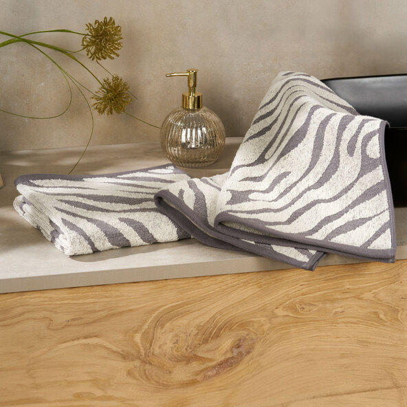 Froteepyyhesarja Square Zebra, 2 x 2-osainen setti