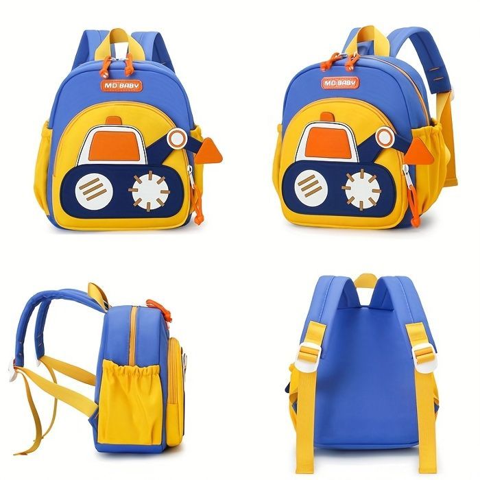 Funmoon preschool backpack - Deep blue - Lightweight - Cute - Elegant - For boys and girls - Princess style