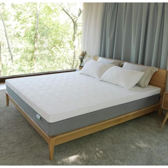 Coprimaterasso di lusso in memory foam 160 x 200 cm - Fodera sfoderabile e lavabile - Spessore 6 cm