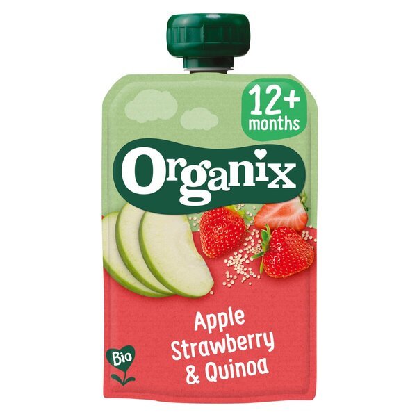 Organix 12+M Voćni sok od jabuke, jagode i kvinoje<br>100g