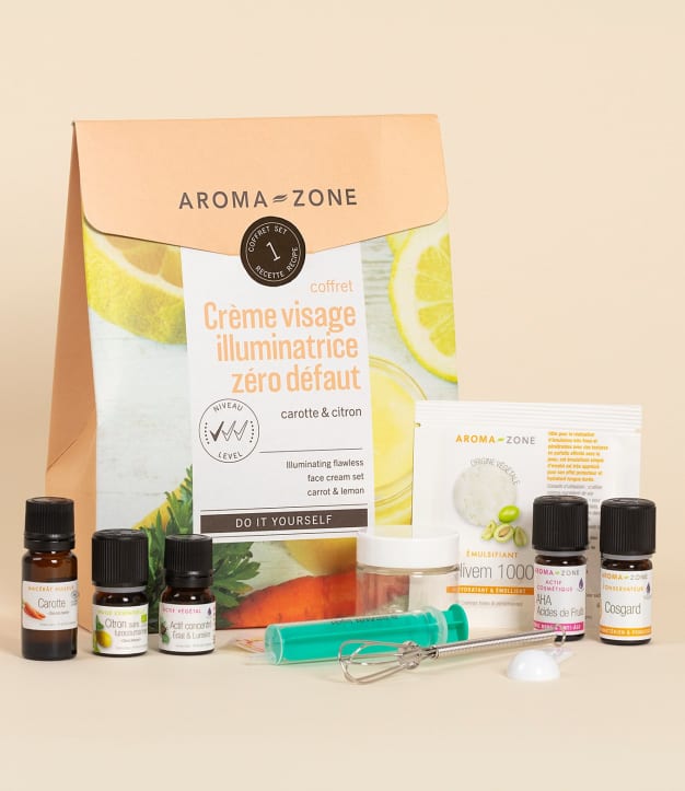 Kit cosmétique maison Crème visage illuminatrice Zéro défaut