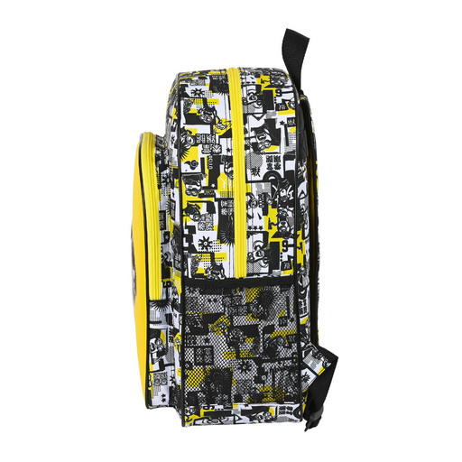  Safta Minions Kinder-Schulrucksack, 330 x 140 x 420 mm, Weiß/Schwarz/Gelb