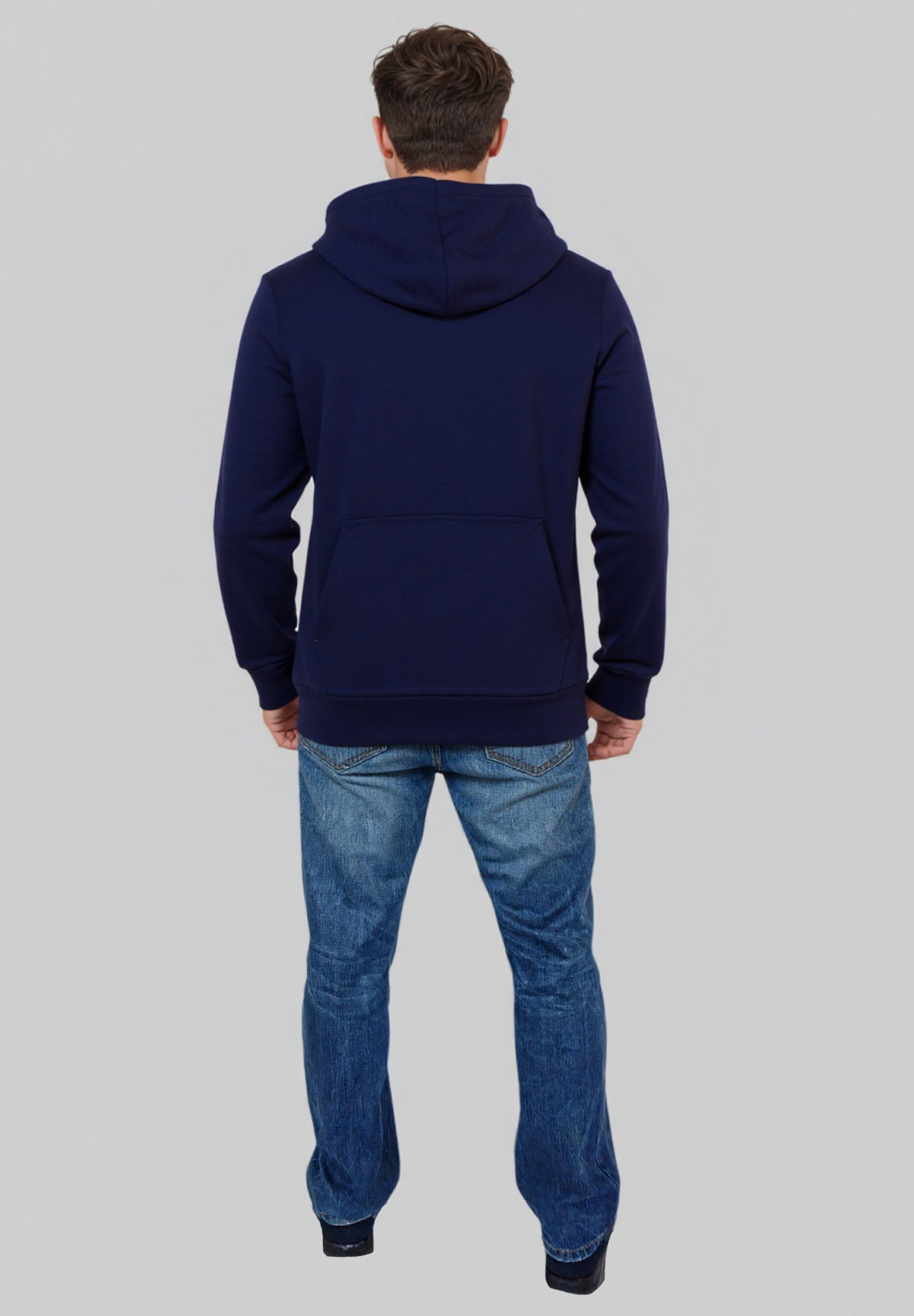 Felpa con cappuccio US Polo Assn. - blu scuro