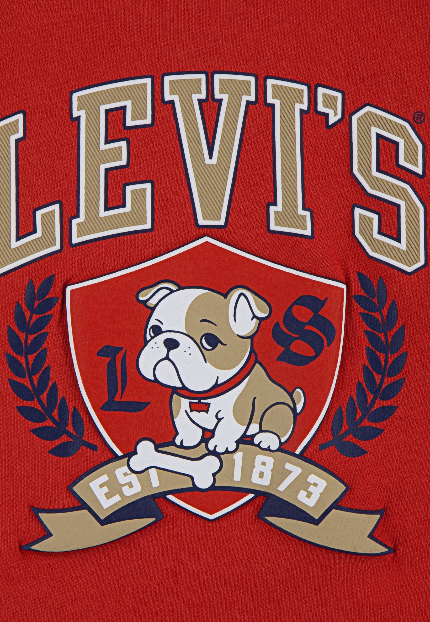 Levi's® LOGO BULLDOG CREST TEE - Langarmshirt - Kardinalrot