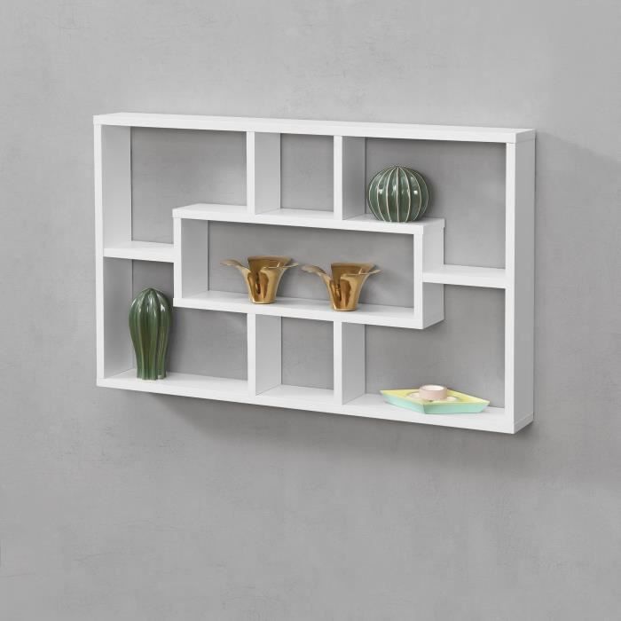 Étagère Murale Qinngua 77 x 10 x 48 cm Blanc Mat