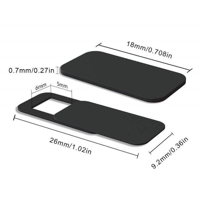 Conjunto de 3 capas deslizantes para webcam, compatíveis com laptops, iPhones, dispositivos Android, Macs, PCs, tablets e smartphones. Protege seu dispositivo.
