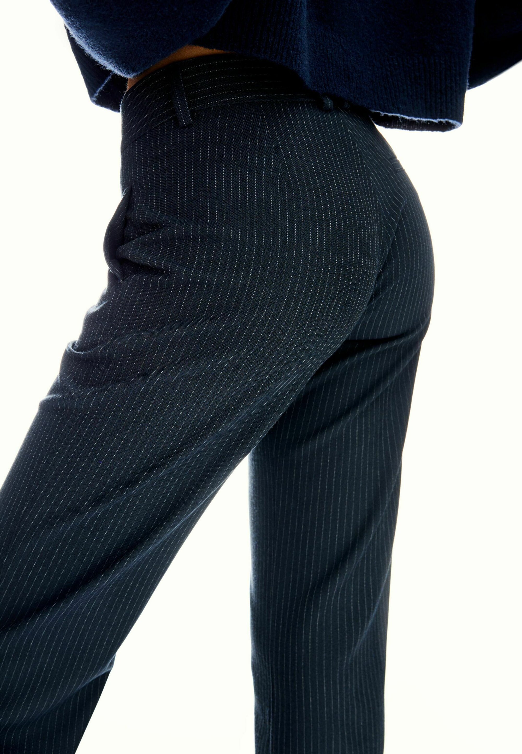 Bershka LOW-RISE - Pantaloni - blu royal