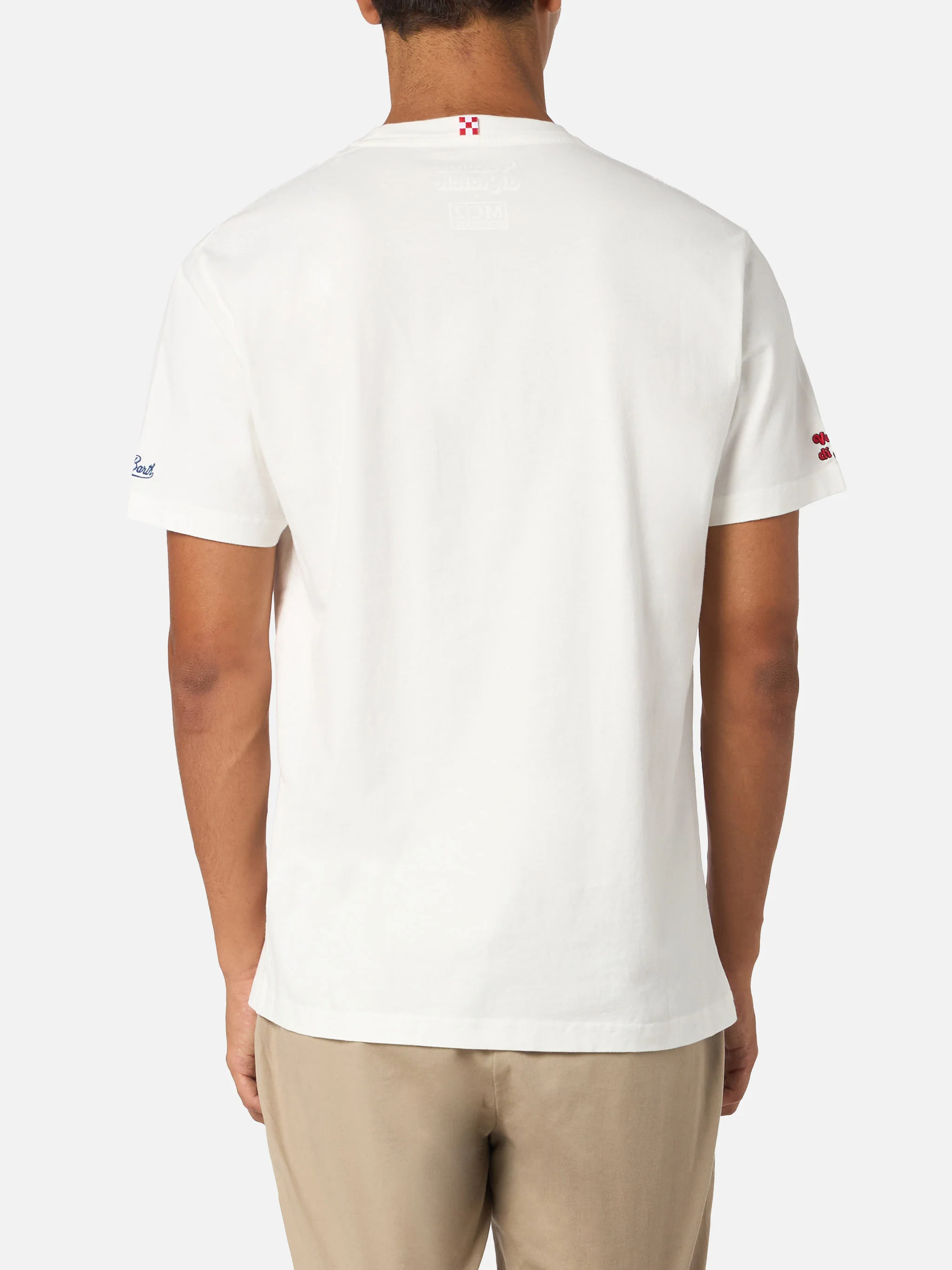 T-shirt Arnott's en coton épais pour homme avec broderie, disponible aussi pour Noël
