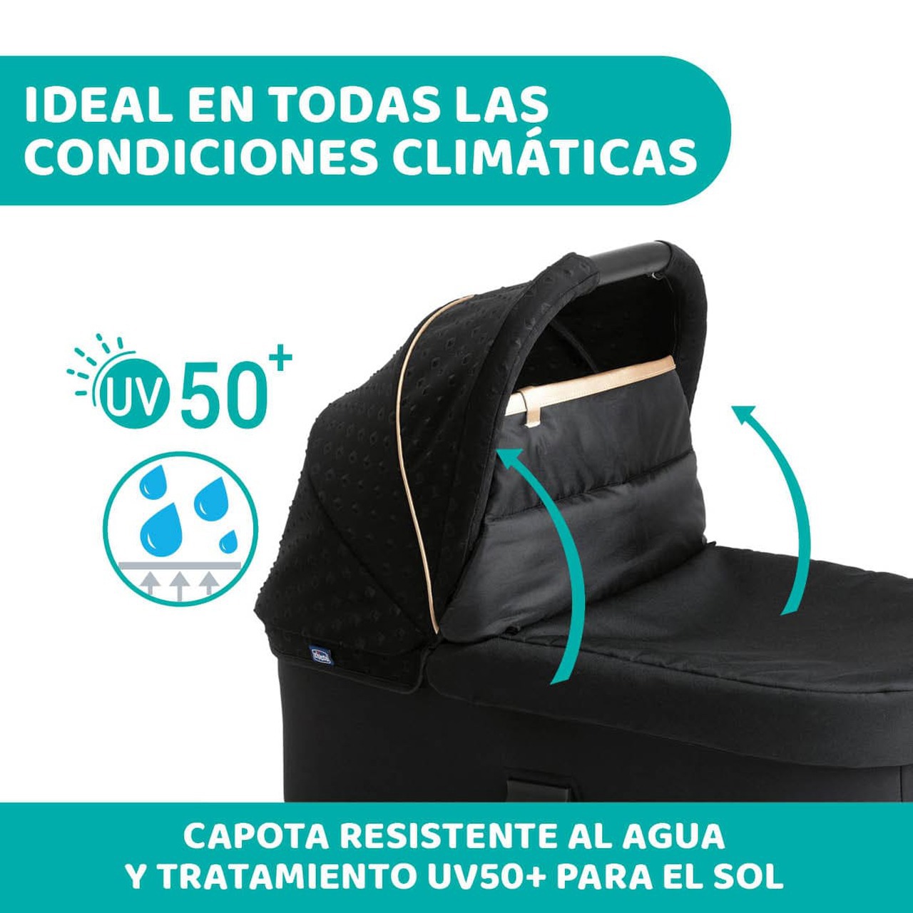 Cochecito Trío Best Friend Pro Black Re Lux Eco+ con Kory Essential