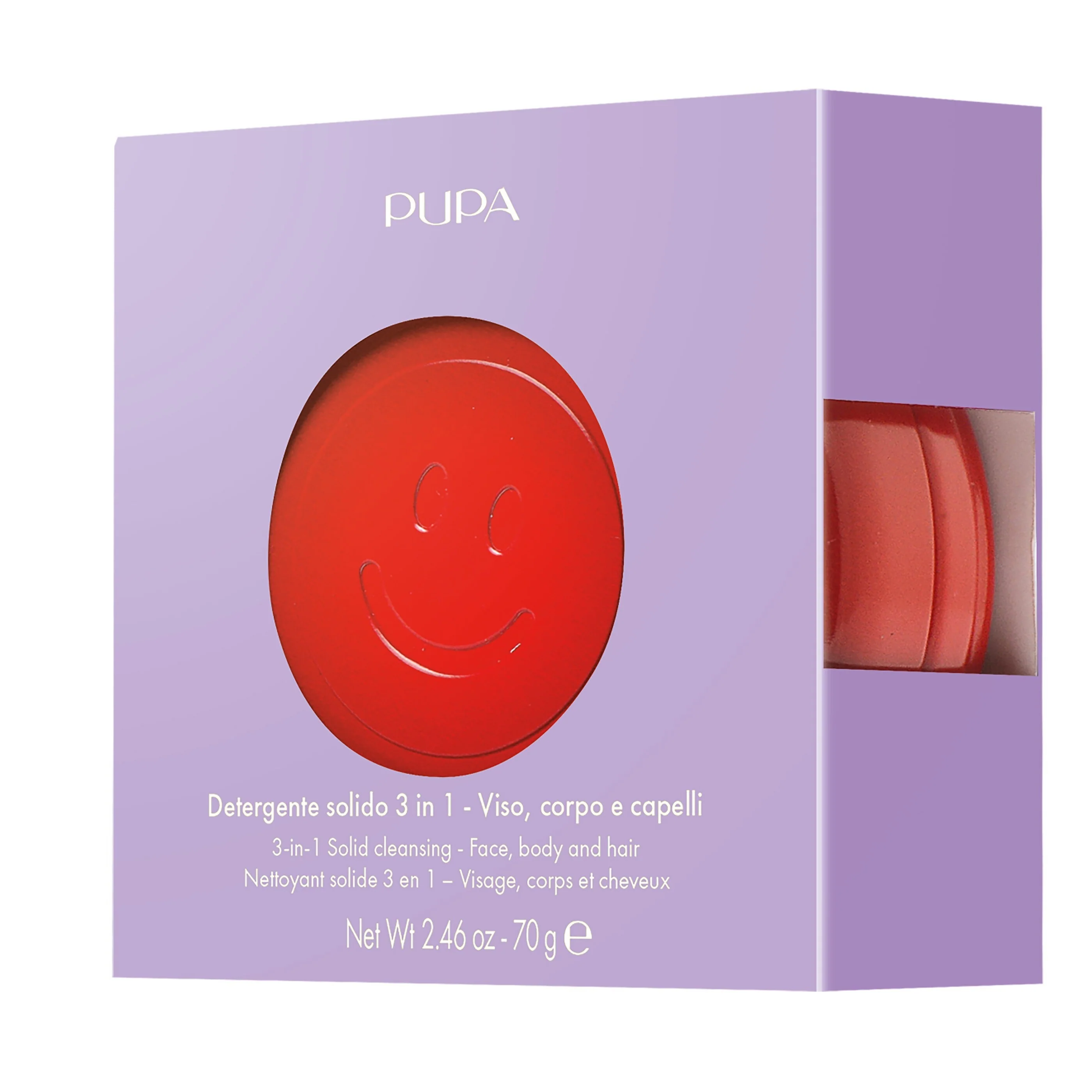 Cofanetti Happy Box Detergente Solido 3 In 1  Cherry Bomb - Cofanetti Viso e Corpo, Sapone detergente viso