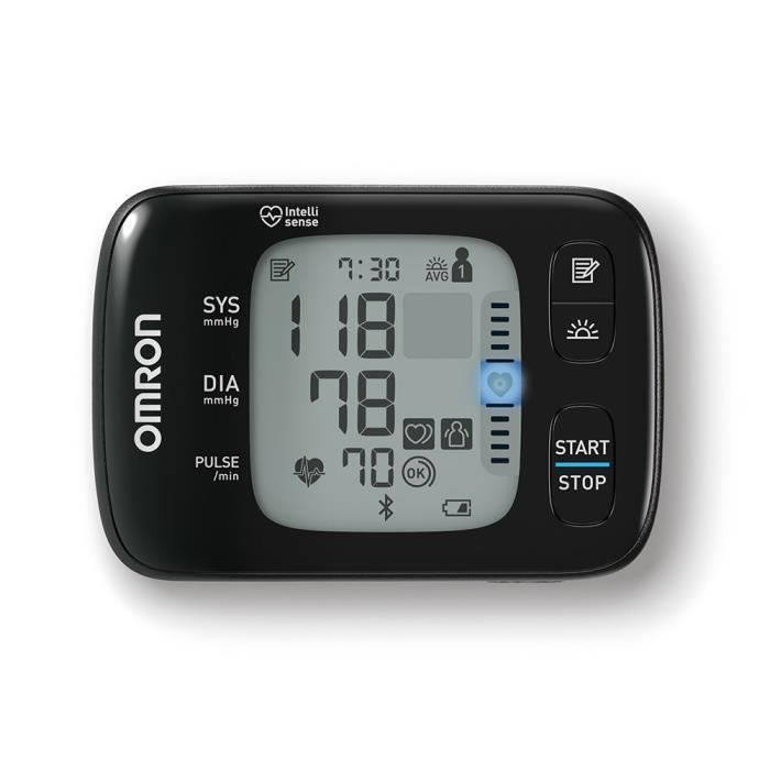 Monitor de pressão arterial de pulso OMRON RS7 Intelli IT com conexão Bluetooth