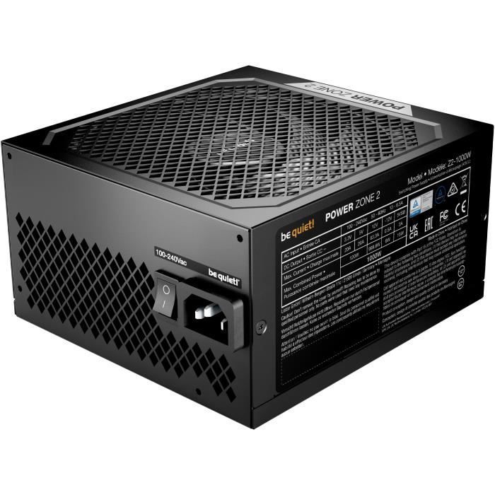 Alimentatore per PC - BE QUIET! - POWER ZONE 2 - 1000 W - Certificazione 80 Plus Platinum - Modulare