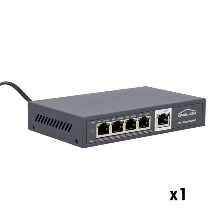 BATI PACK WIFI POE – Kit di rete completo con 2 ripetitori WiFi cablati + switch PoE