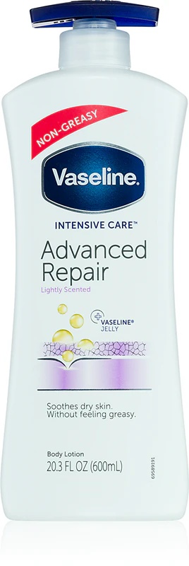 „Vaseline Intensive Care“ regeneruojamasis kūno pienelis su dozatoriumi